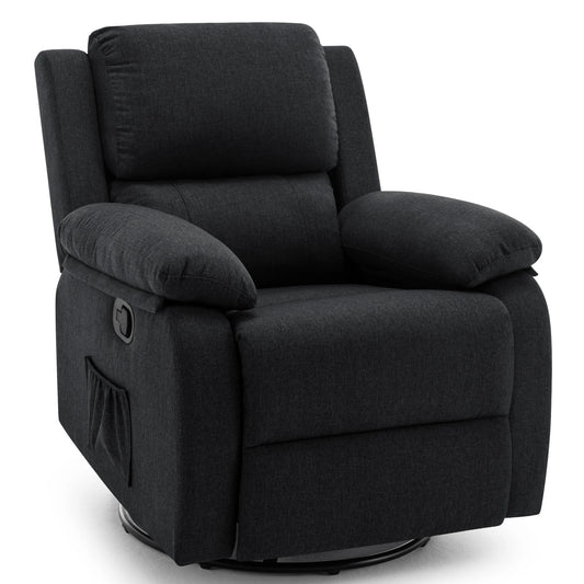 Korser 360 Swivel Fabric Rocker Chair for Adults