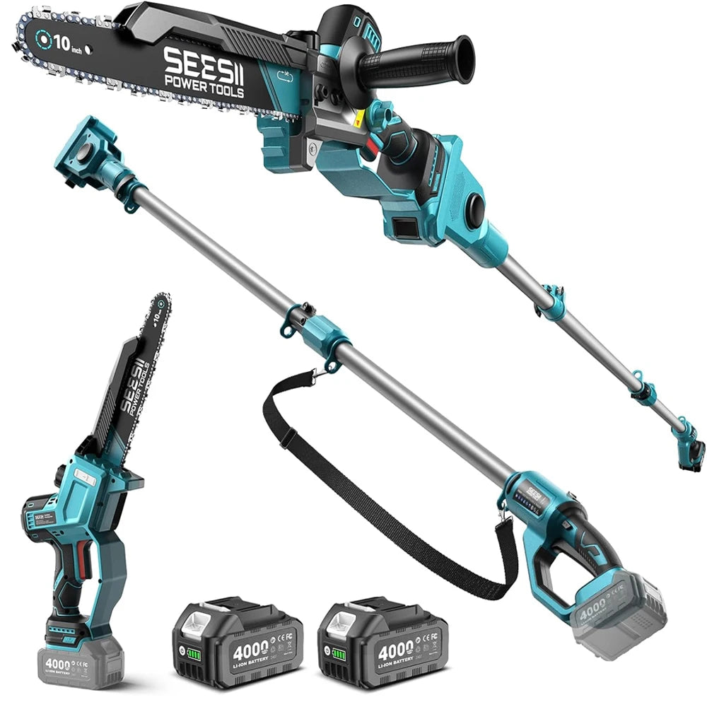 Seesii Brushless Cordless Pole Saw And Handheld Chainsaw