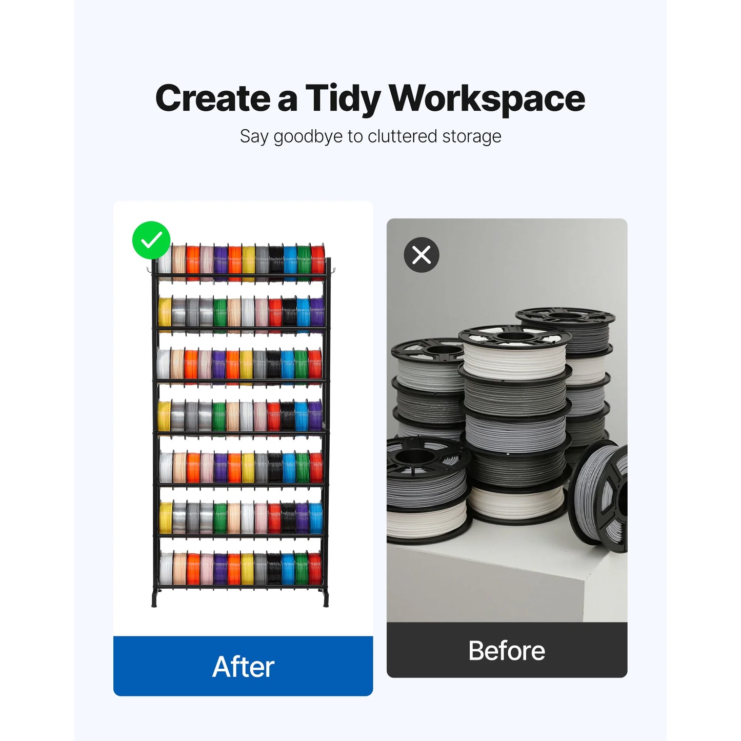 SucceBuy 5/7 Tier Filament Storage Rack for 3D Printers