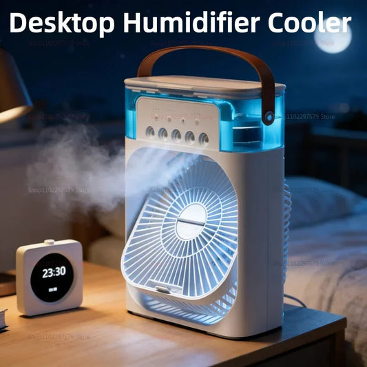 Lism Portable 3 In 1 Air Cooler With Led Light
