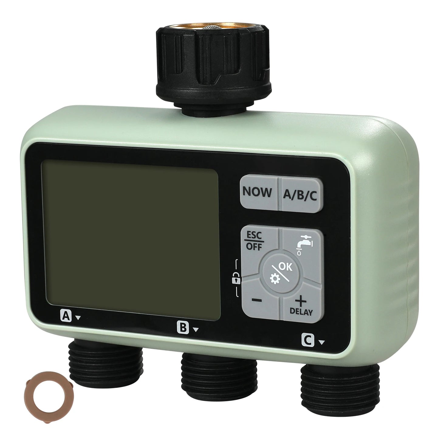 SucceBuy 3 Outlet Lcd Water Timer With Rain Delay