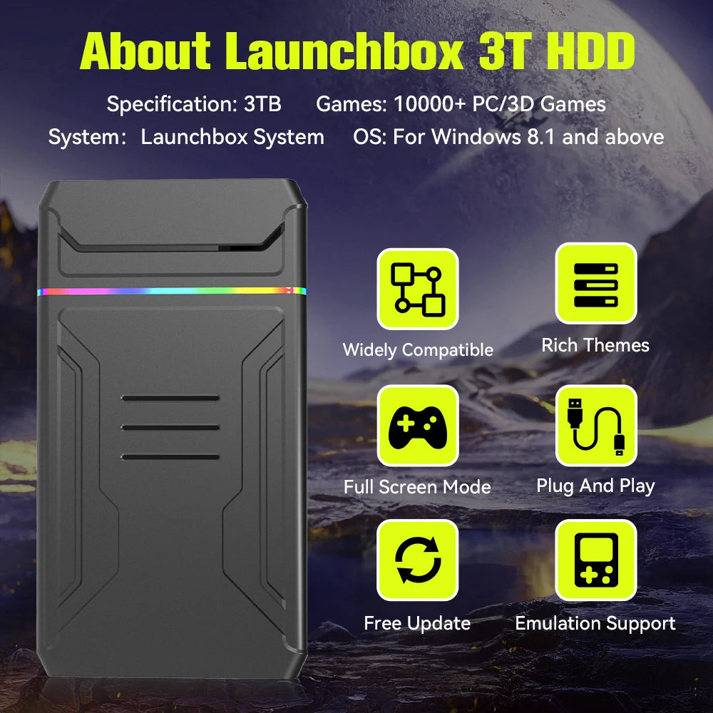 JMachen Portable Gaming Hard Drive for Consoles