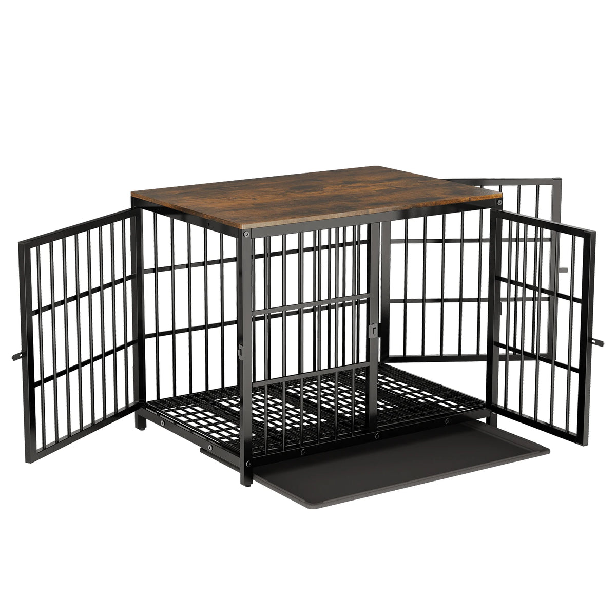 Bingopaw Heavy Duty Metal Dog Kennel With Removable Tray