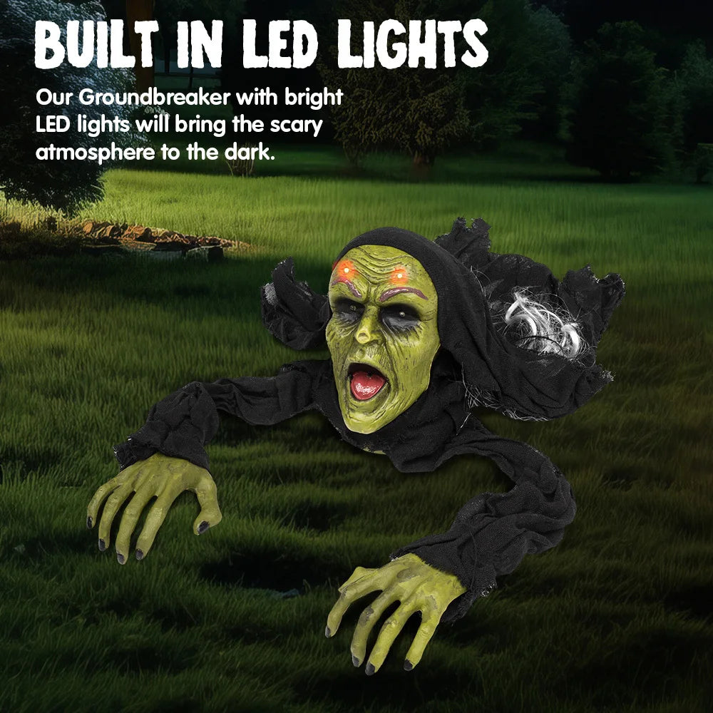Joyfy Realistic Crawling Zombie Halloween Groundbreaker