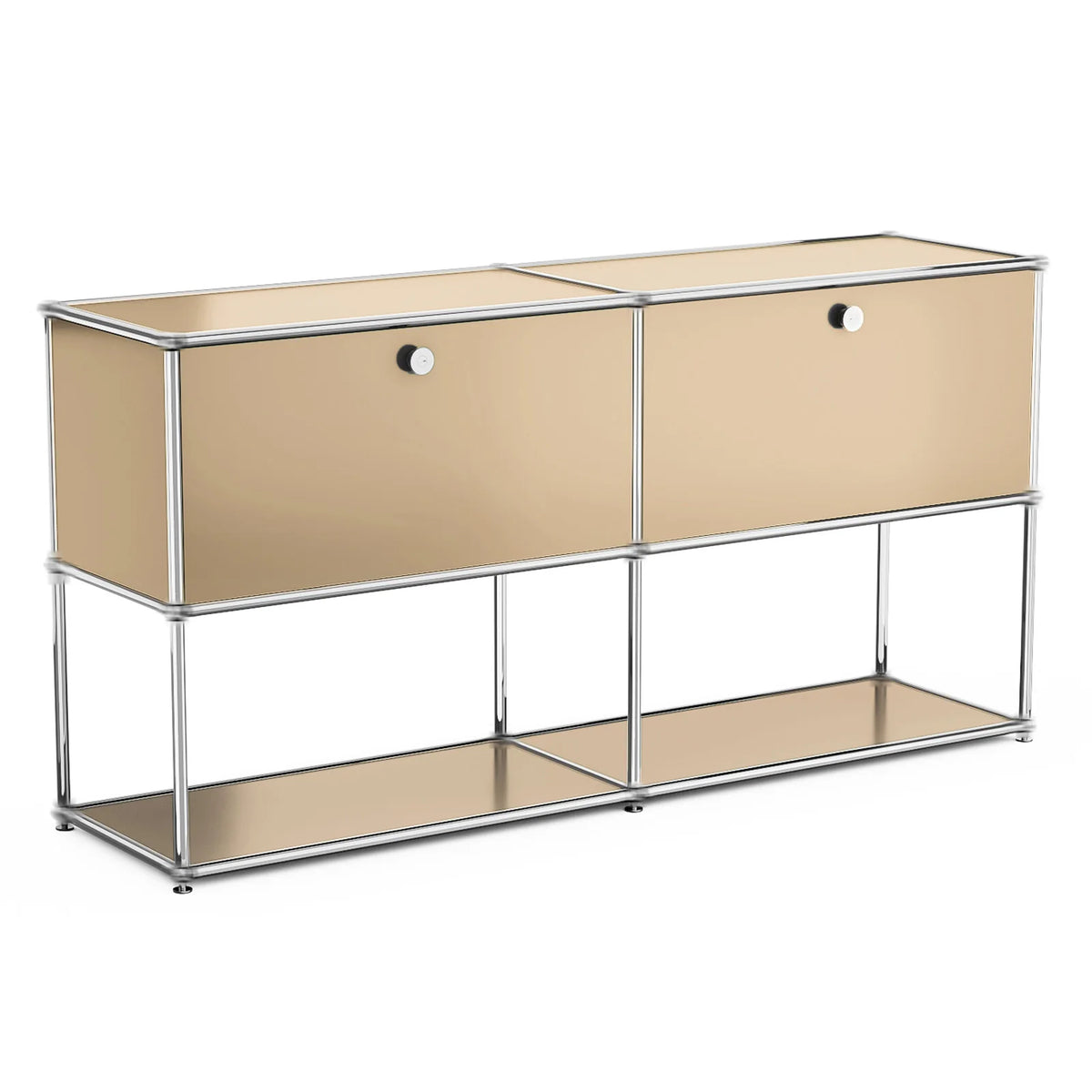 Modern Stainless Steel Storage Cabinet TV Stand