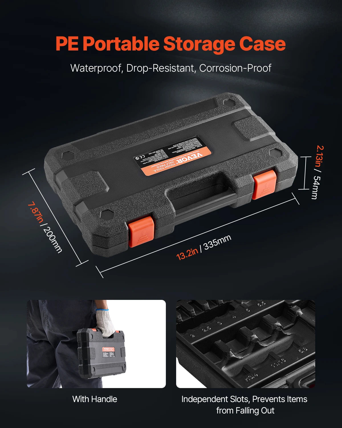 SucceBuy Hex Bit Socket Set 32-Piece S2 Alloy Steel and Cr-V Steel Standard SAE and Metric Enhanced Storage Case Allen SocketSet