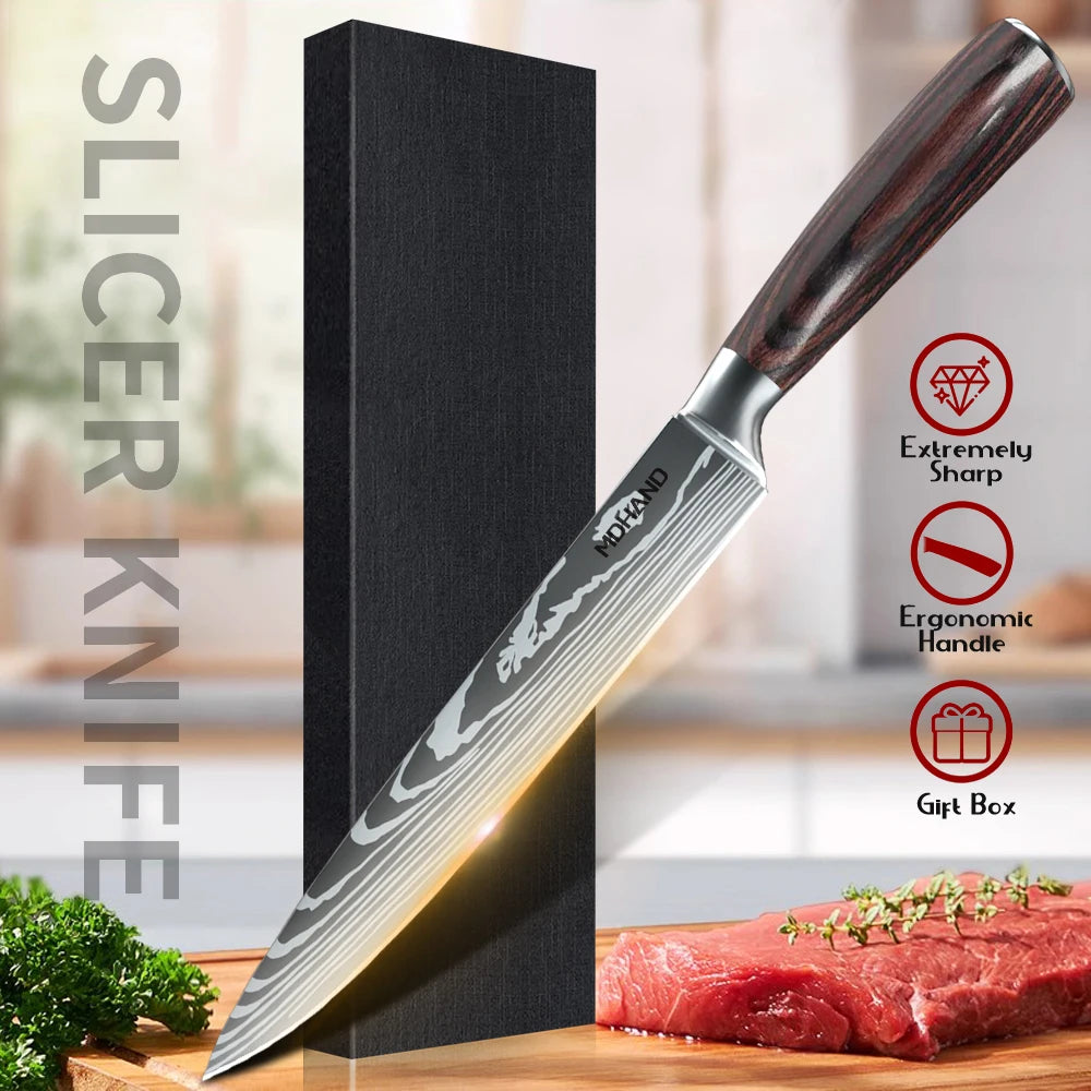 Zeng Japanese Damascus Steel Chef Knife
