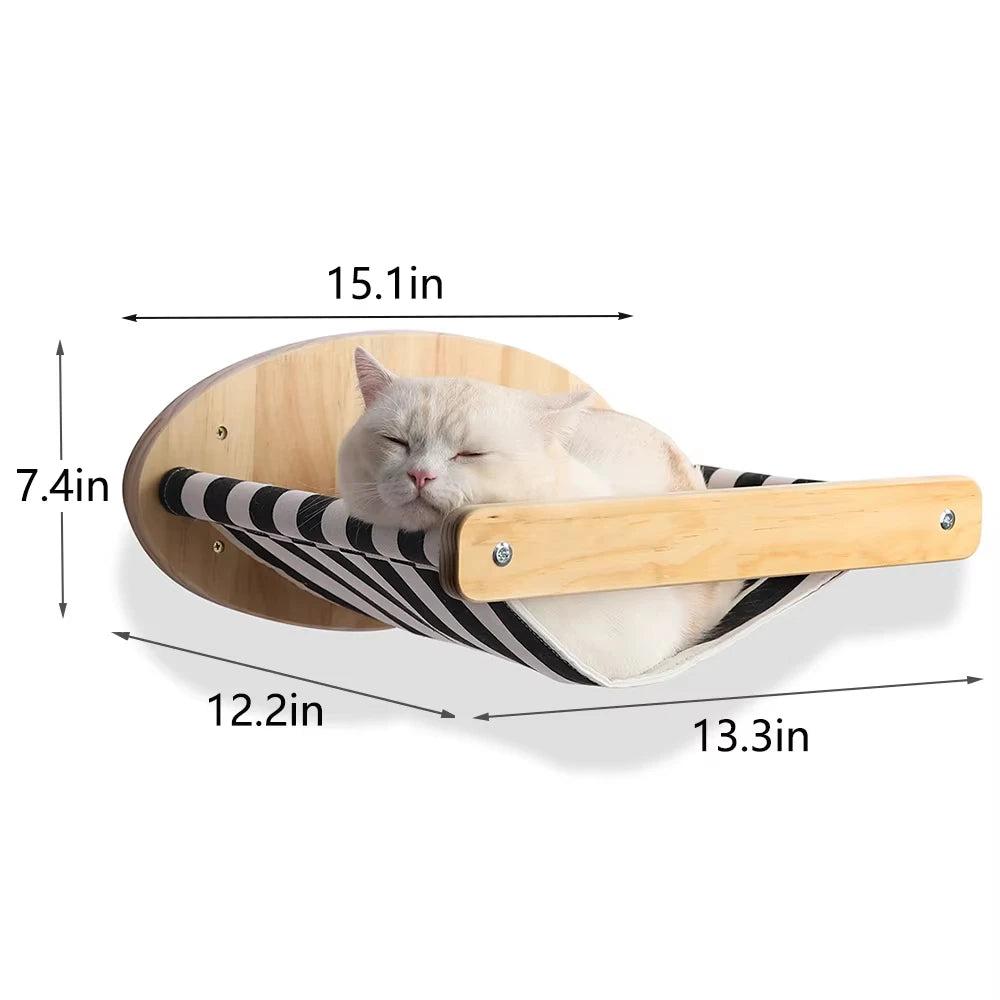 CWV Cat Wall Climbing Shelf With Sisal Scratcher