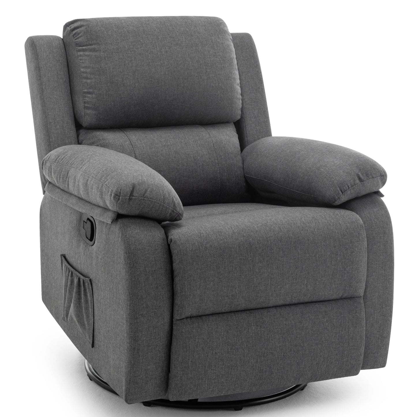 Korser 360 Swivel Fabric Rocker Chair for Adults