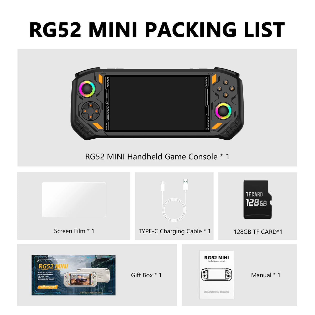 AISLPC Retro Handheld Gaming Console With Dual System