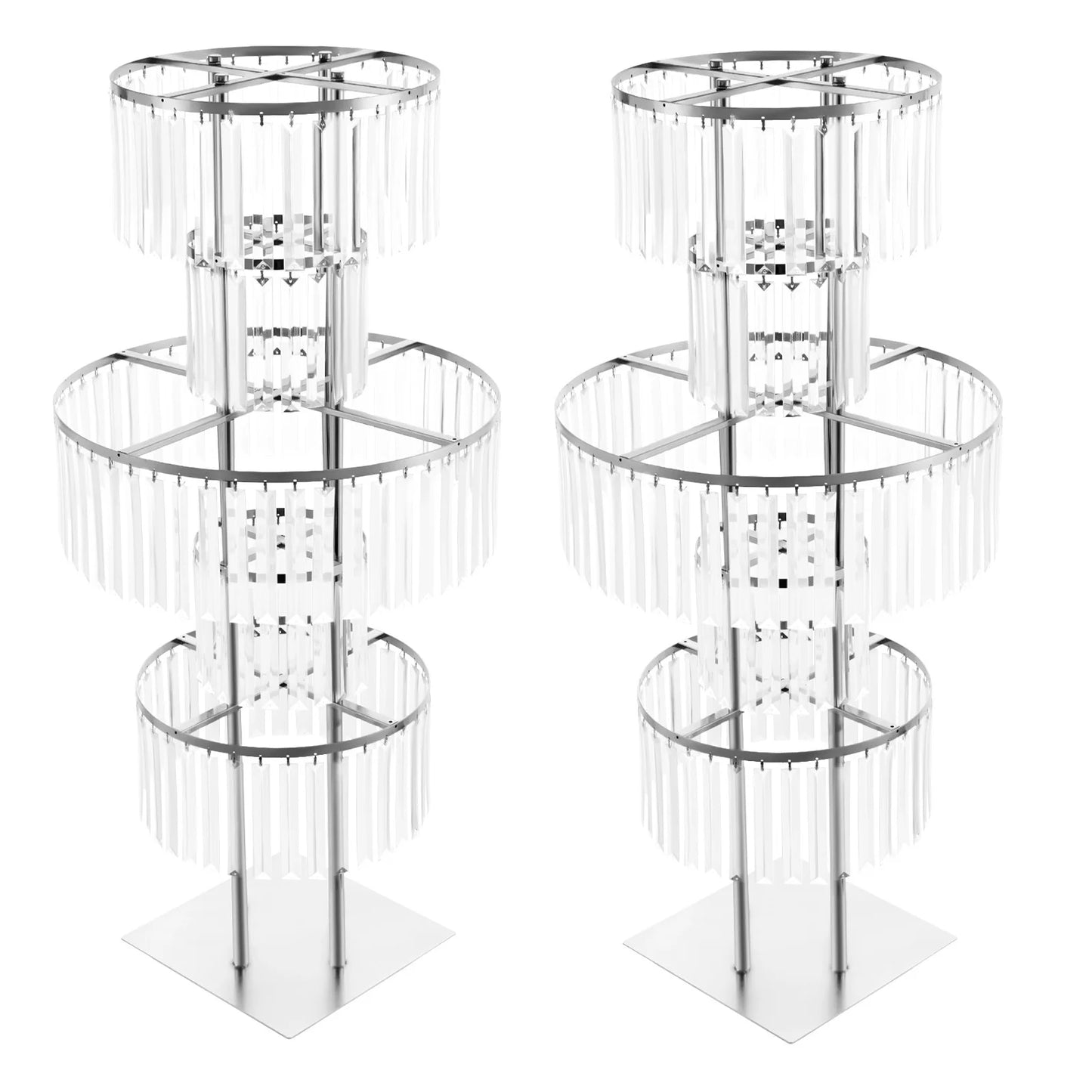 Five Tier Acrylic Crystal Flower Stand