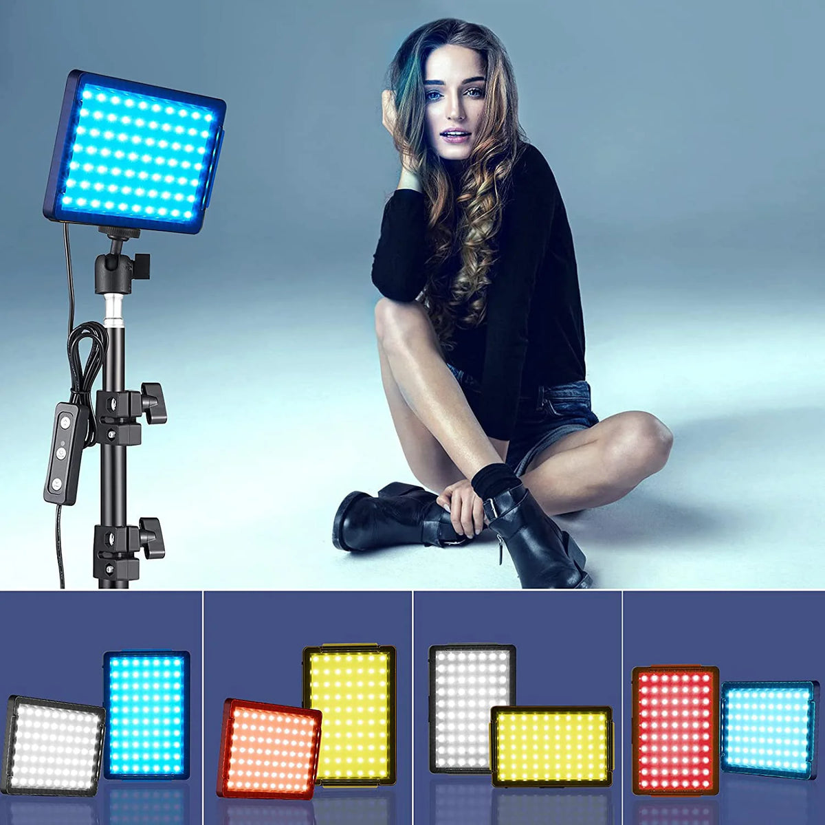 Baodeli LED Video Light Panel With Tripod