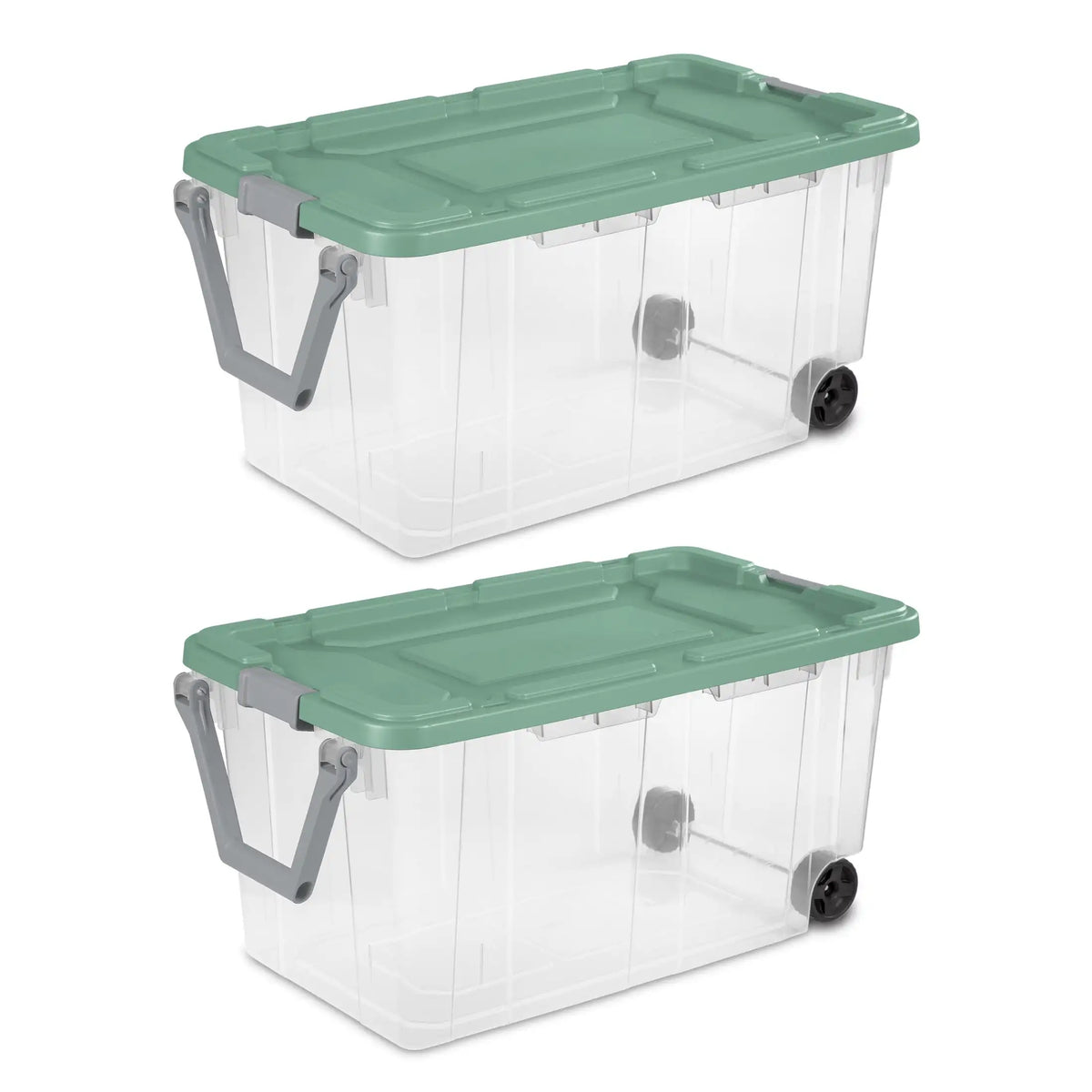 Sterilite Wheeled Plastic Industrial Storage Bin
