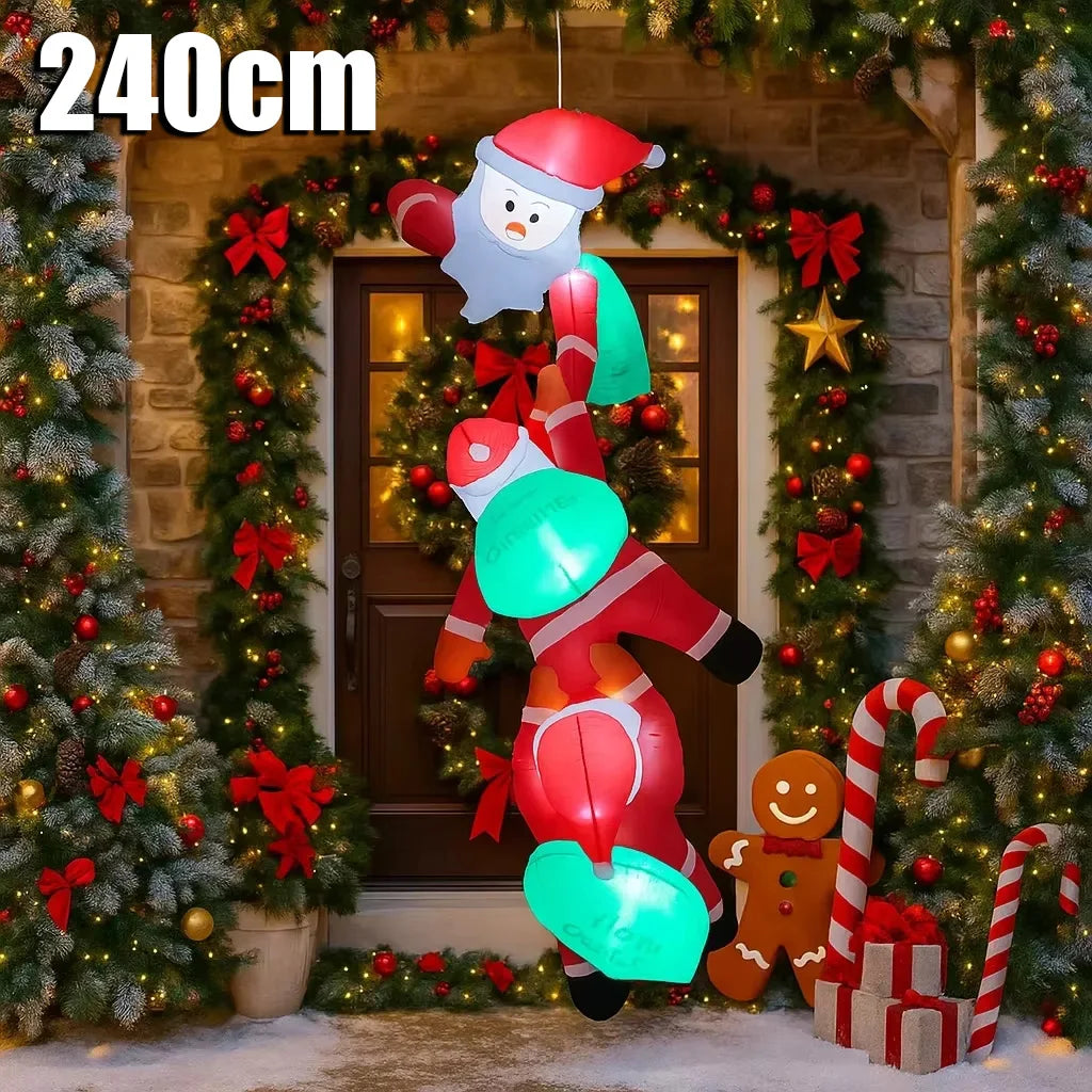 AlliLit LED Christmas Gingerbread Man Inflatable Decor