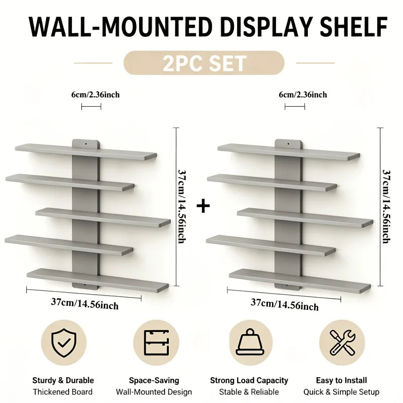 Floating Wall Display Shelves for Figurines
