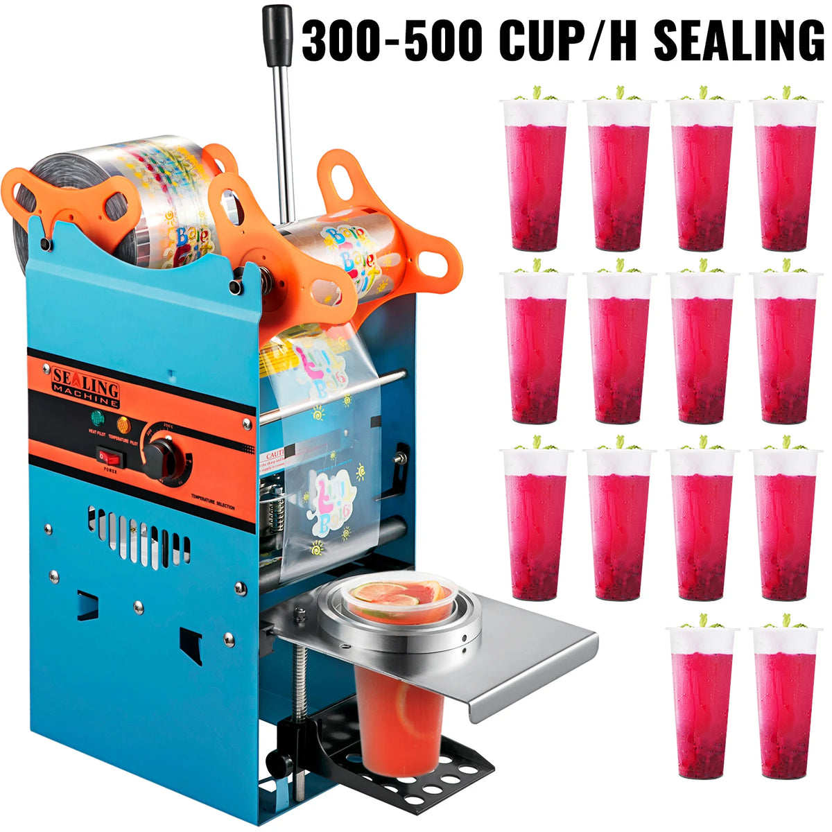 SucceBuy Manual Cup Sealing Machine for Boba Tea