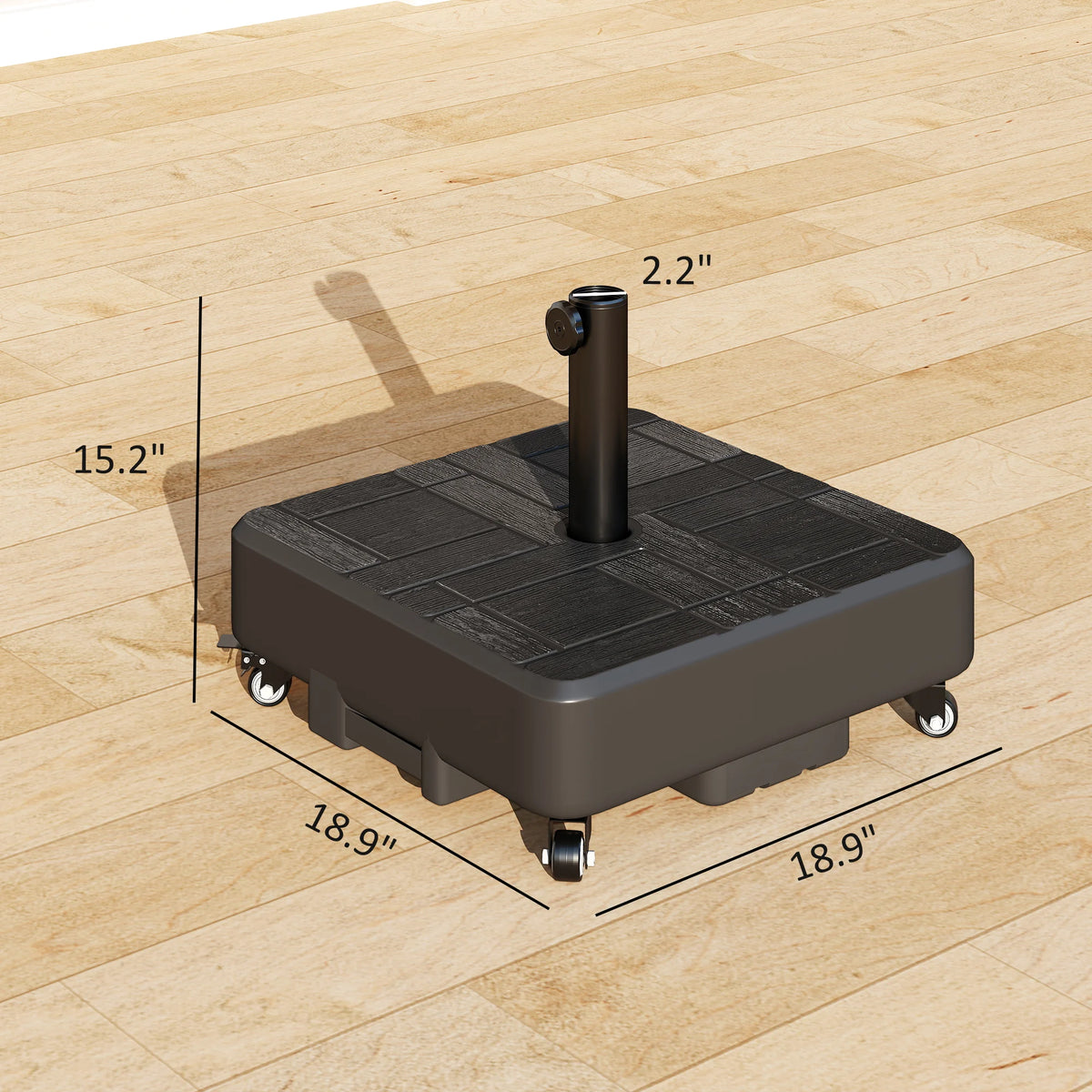 Outsunny Rolling Heavy Duty Patio Umbrella Base