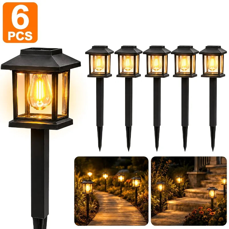 ZTree Solar Pathway Lights Outdoor Waterproof Auto On Off