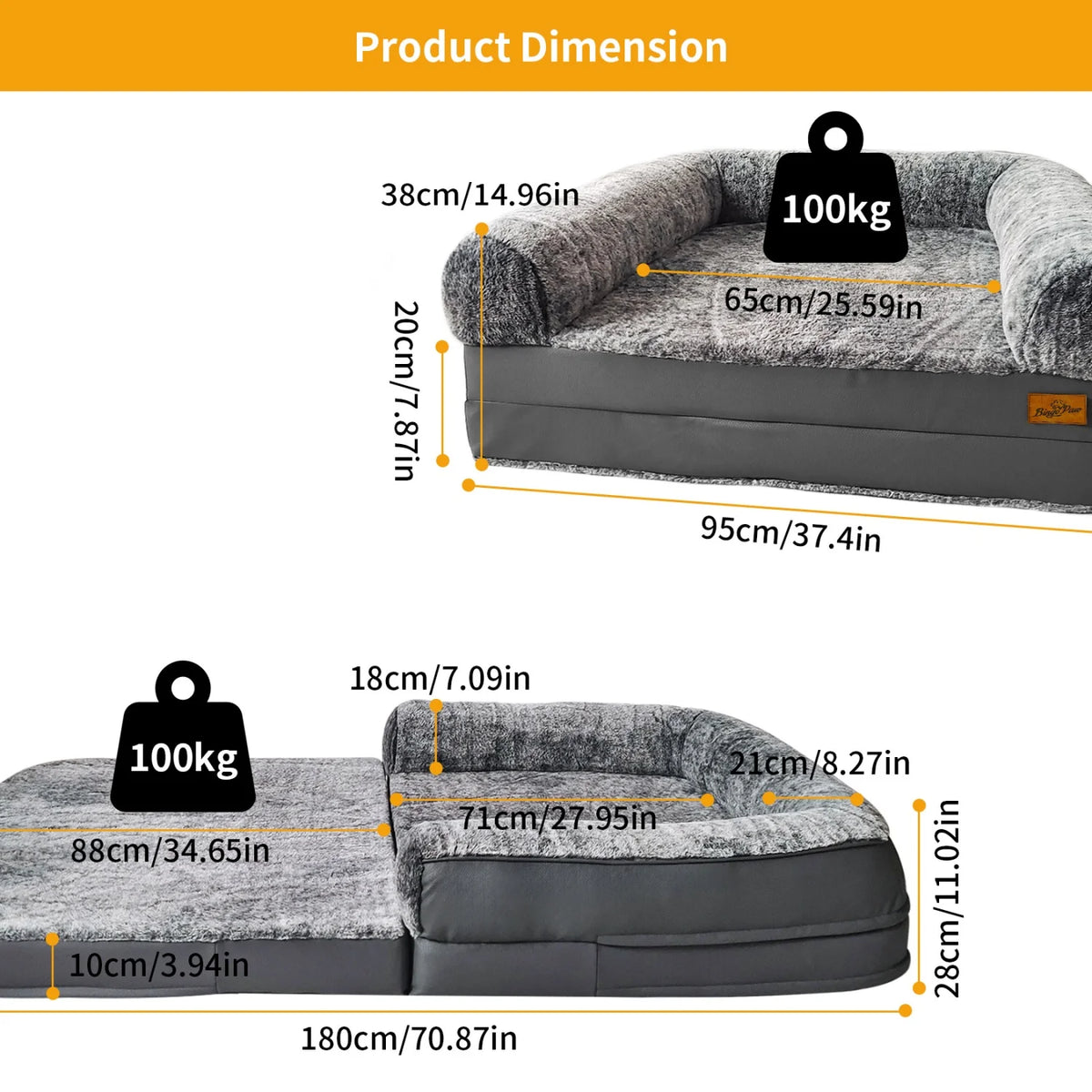 Bingopaw Orthopedic Human Dog Bed