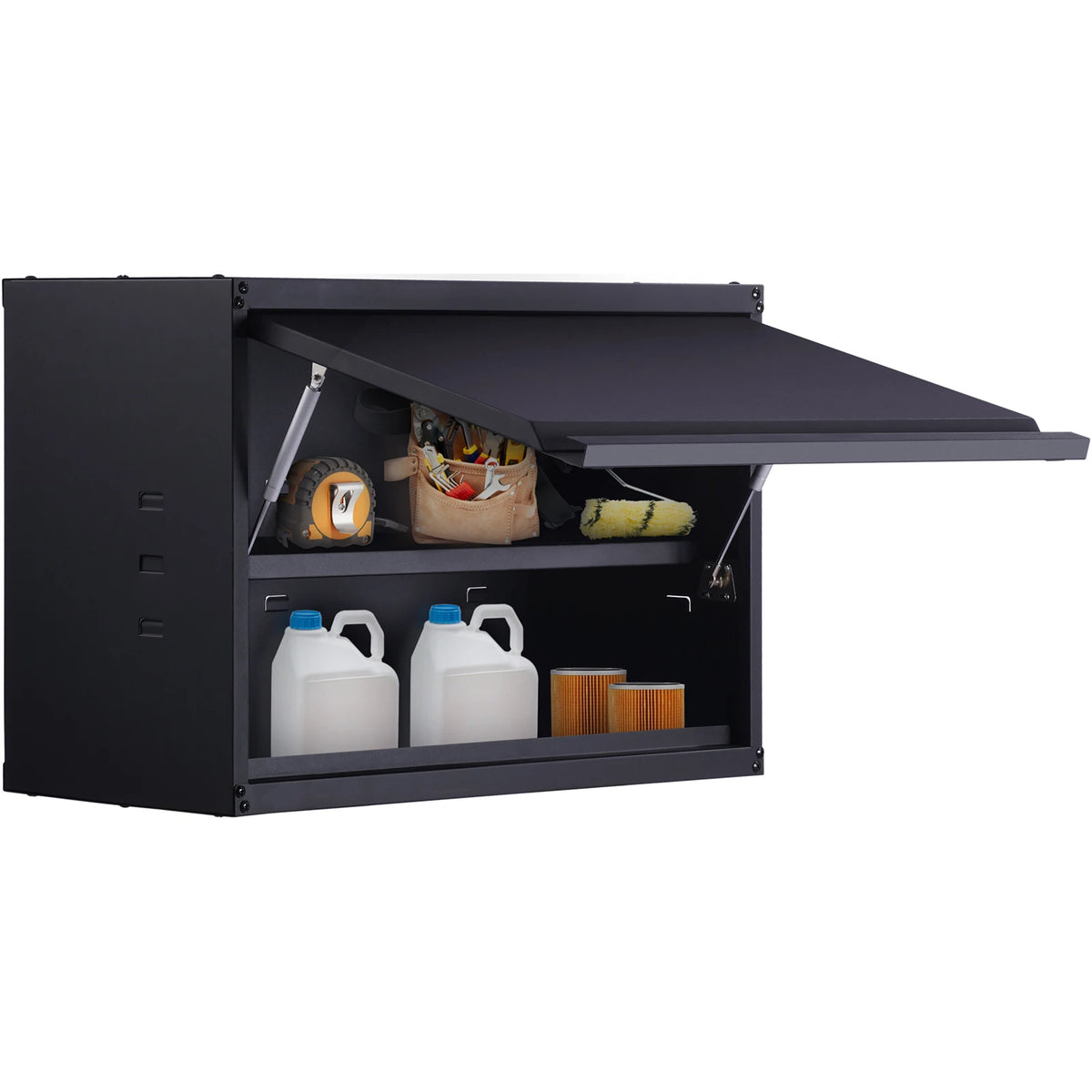 SucceBuy Wall Mounted Steel Storage Cabinet