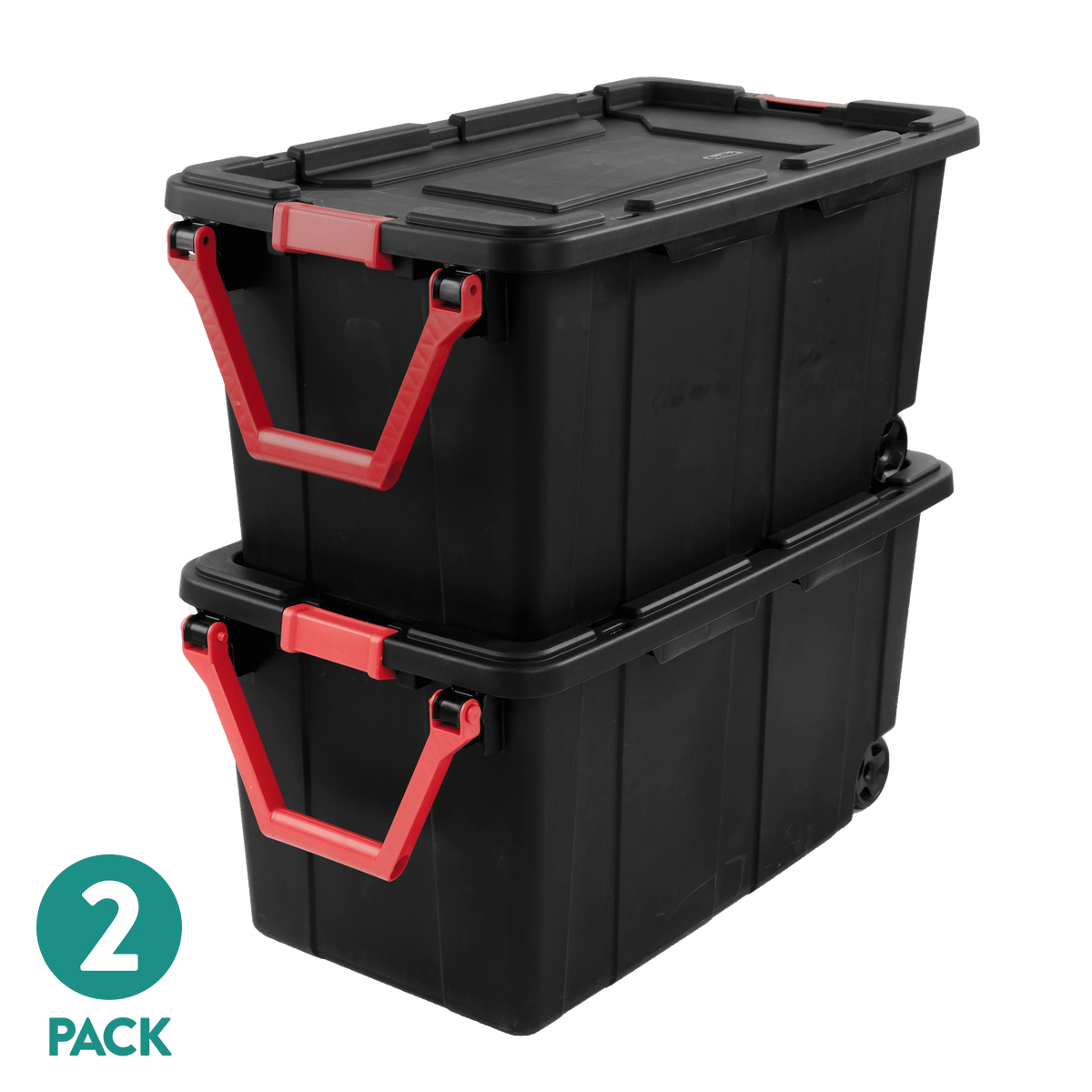 Sterilite Wheeled Plastic Industrial Storage Bin