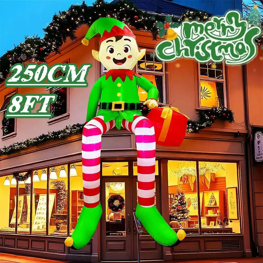AlliLit LED Christmas Gingerbread Man Inflatable Decor