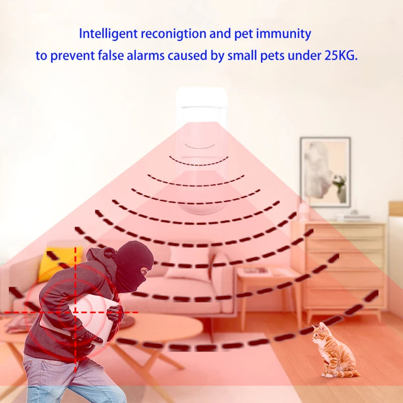 Emooluxr Waterproof Outdoor Pet Friendly Motion Sensor Alarm