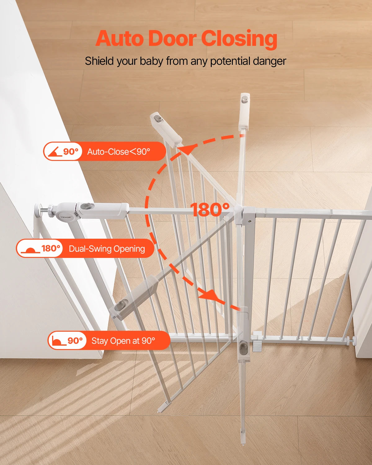 SucceBuy Pressure Mount Baby And Pet Gate