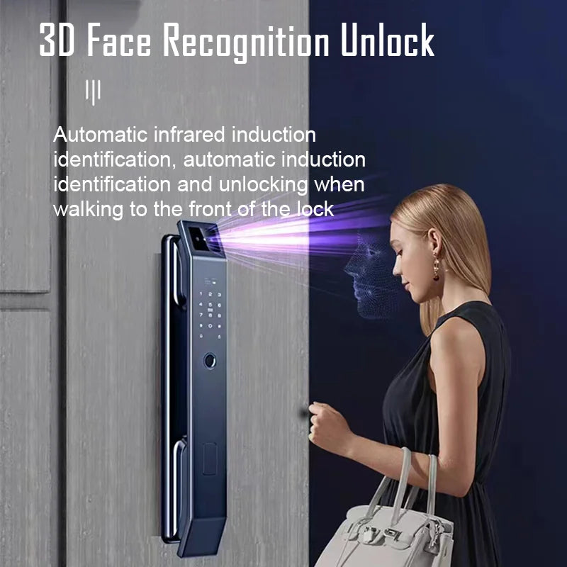 YKESDL 3D Face Recognition Biometric Door Lock