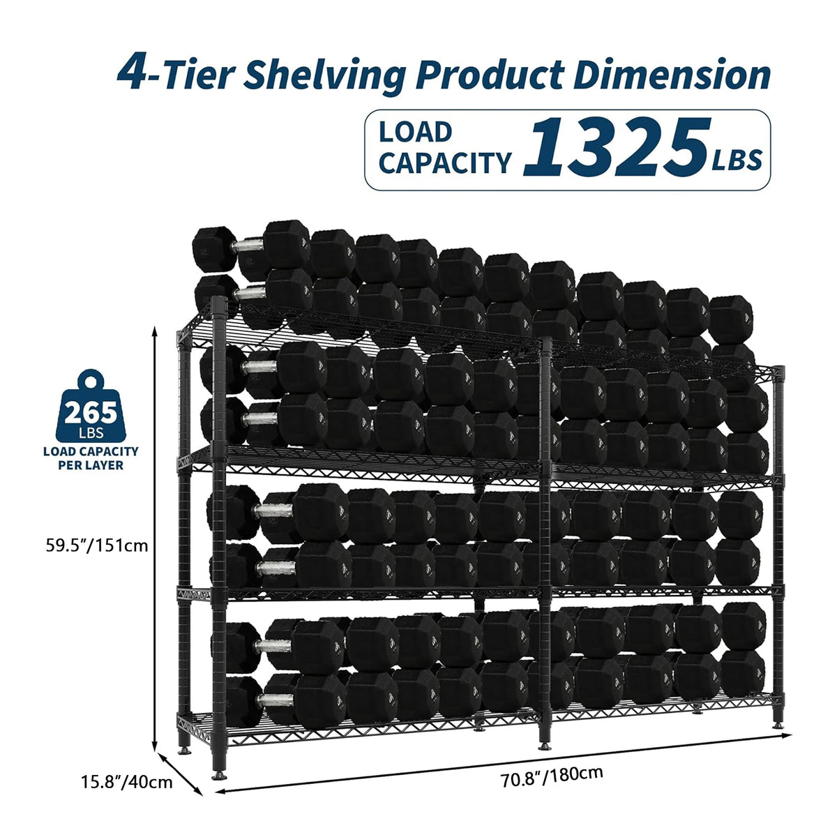 TWISTER CK Adjustable Metal Storage Shelving Unit