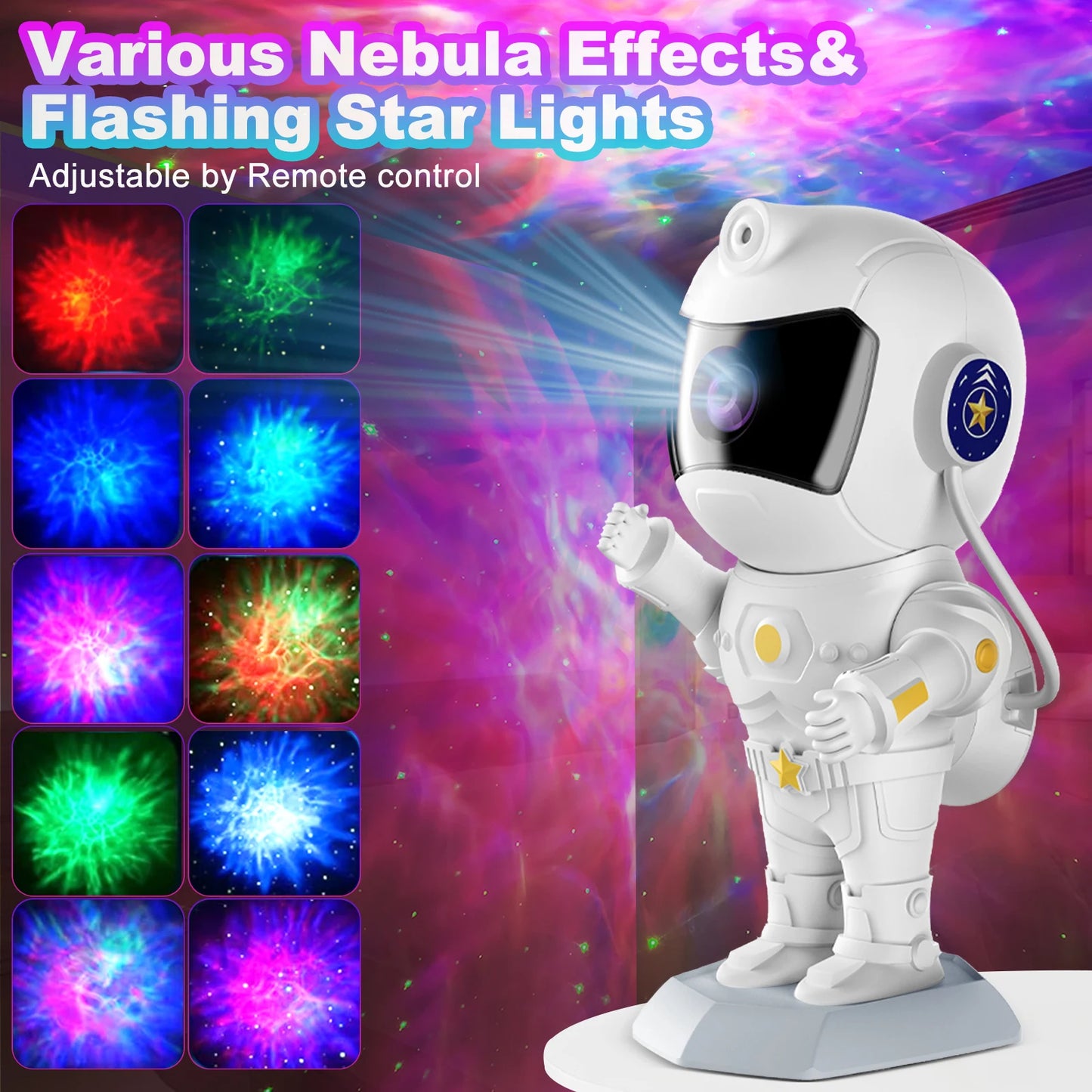 Astronaut Starry Sky Night Light Projector With Remote