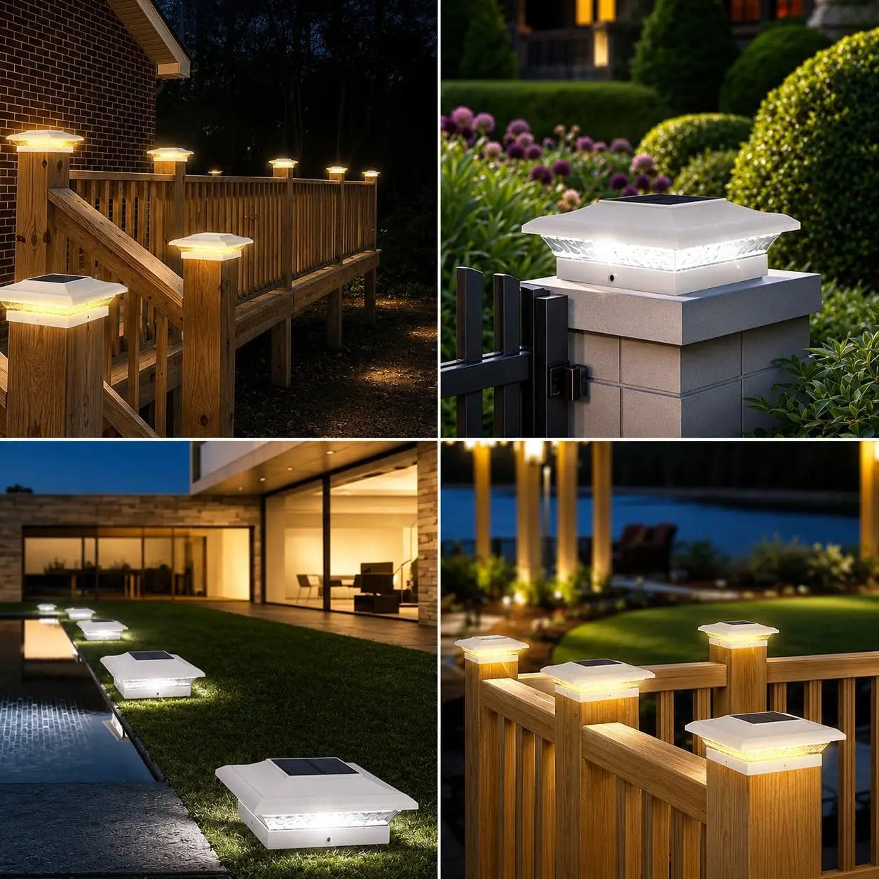TSunrise Solar Post Light IP65 Waterproof Fence Posts