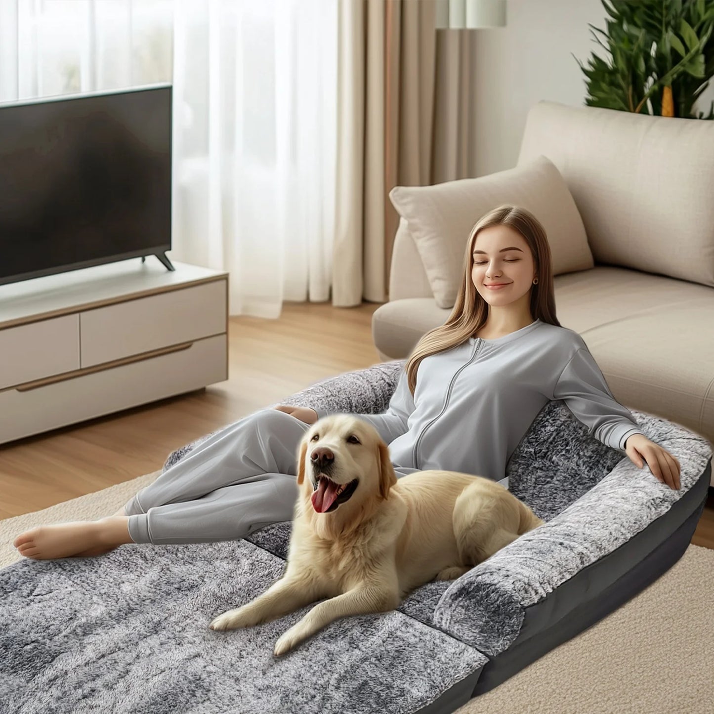 Bingopaw Orthopedic Human Dog Bed