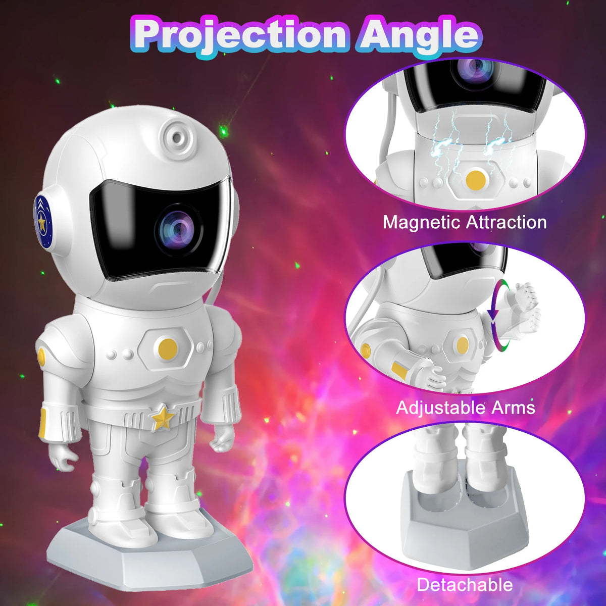 Astronaut Starry Sky Night Light Projector With Remote