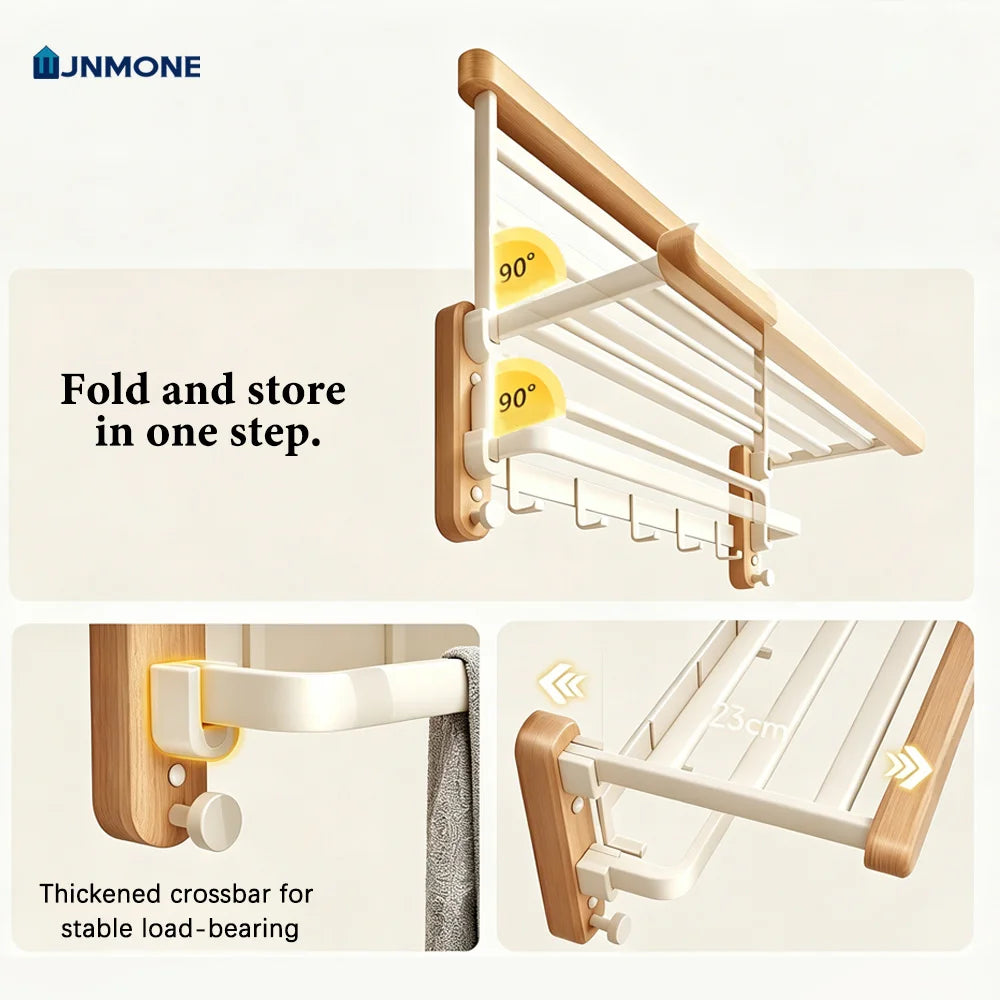 White Walnut Wood Bathroom Hardware Set Towel Rack Organizer Shelf Toilet Brush Holder Wall Mounted Bathroom Accessories Kit
