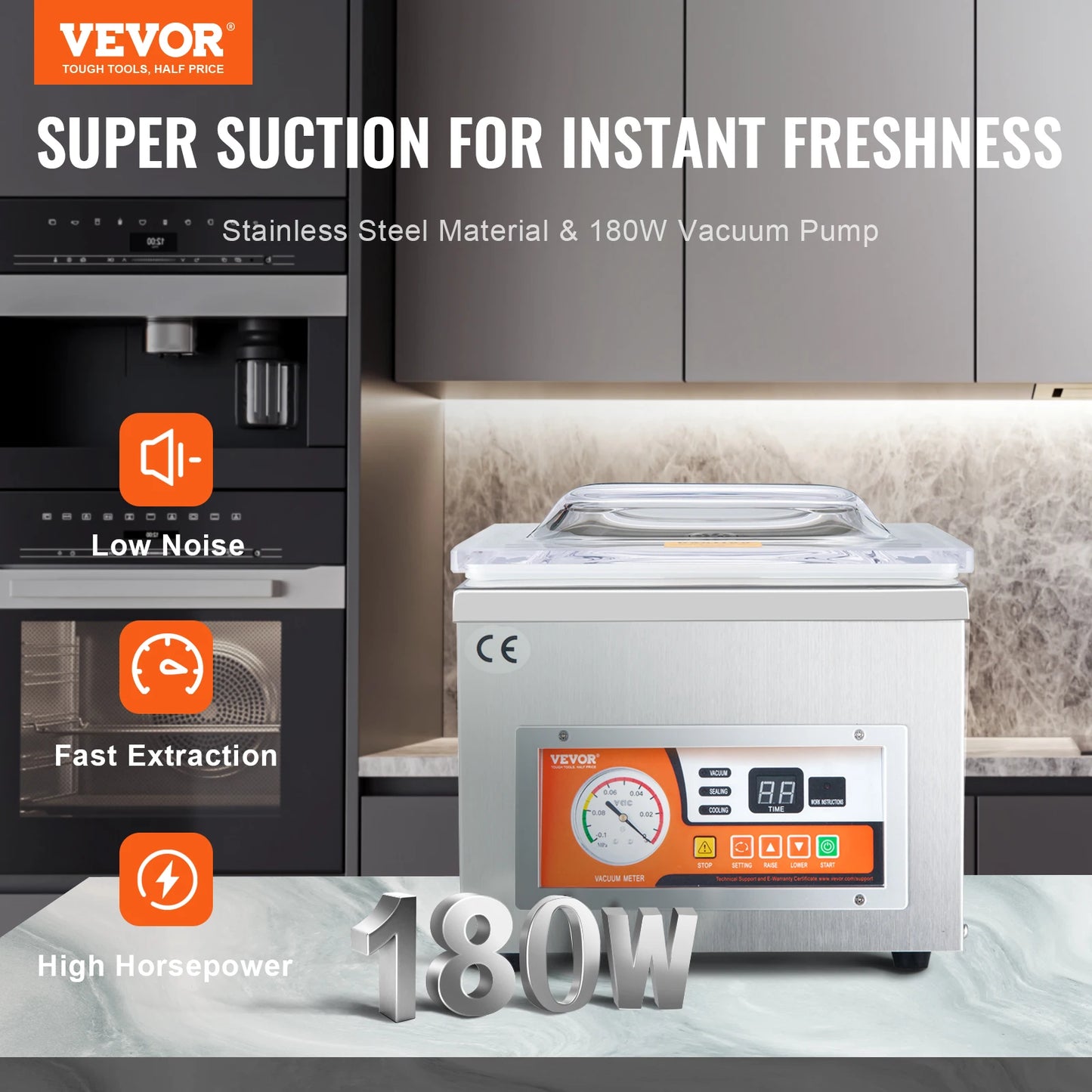 SucceBuy DZ-260A Chamber Vacuum Sealer For Home Storage