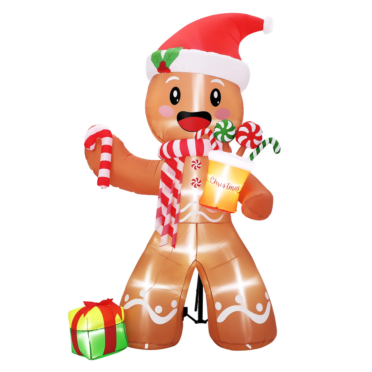 LED Inflatable Gingerbread Man Christmas Decoration