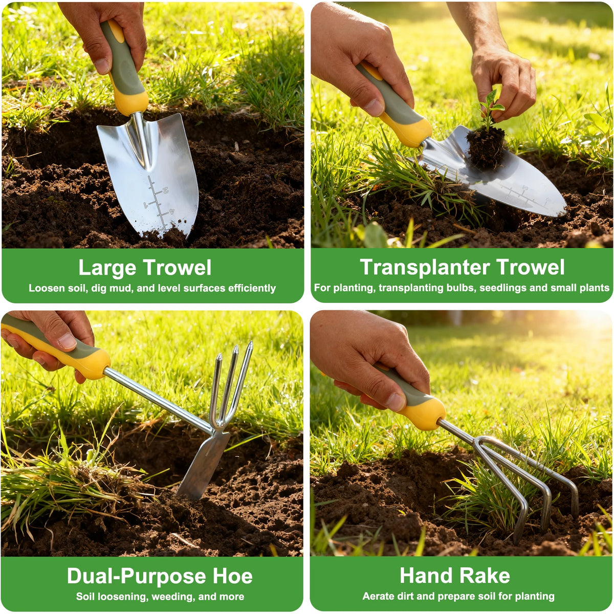 Heavy Duty Gardening Tool Set With Pruning Shears