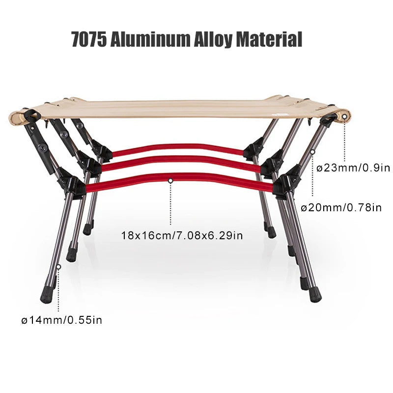 Westtune Ultra Light Aluminum Folding Camping Bed