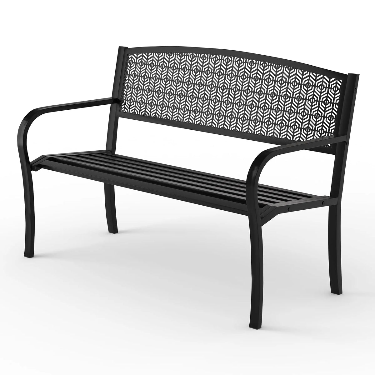 EliteZ Decorative Metal Outdoor Garden Bench