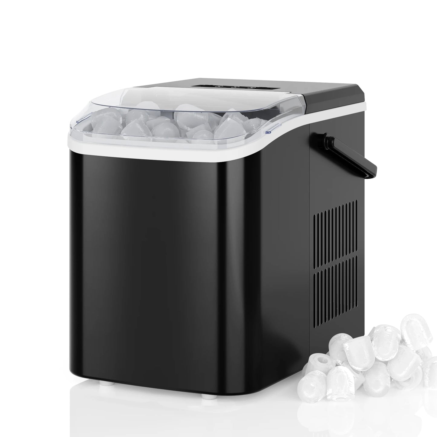Compact Countertop Ice Maker With Self Cleaning Design