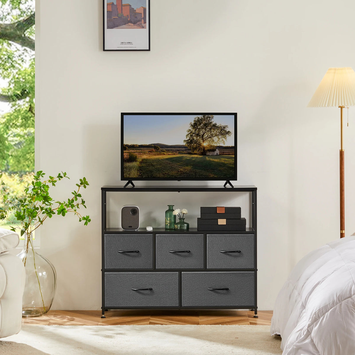 MCQ TV Stand Media Console With Storage Drawers
