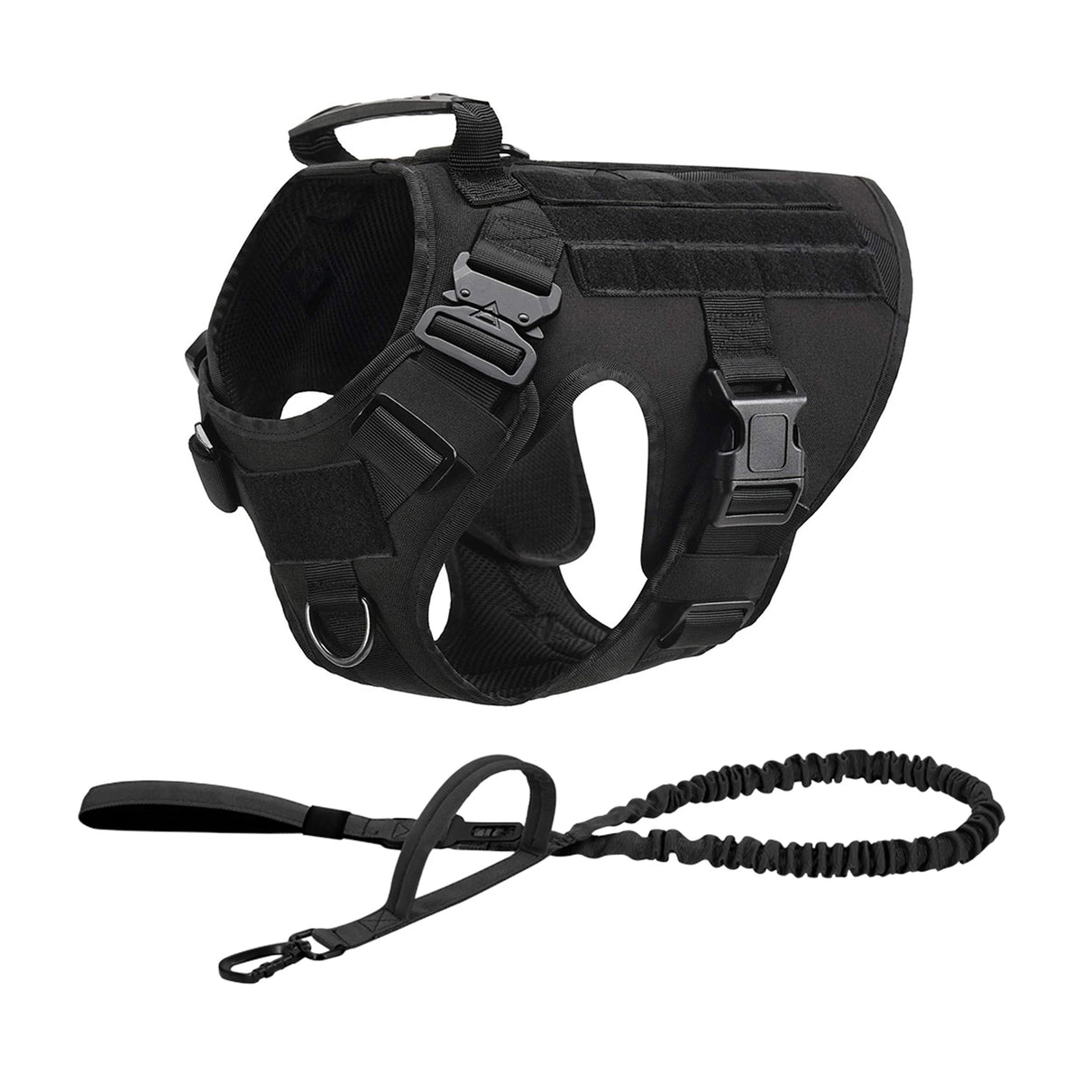 Tactical Dog Harness With Molle Pouches