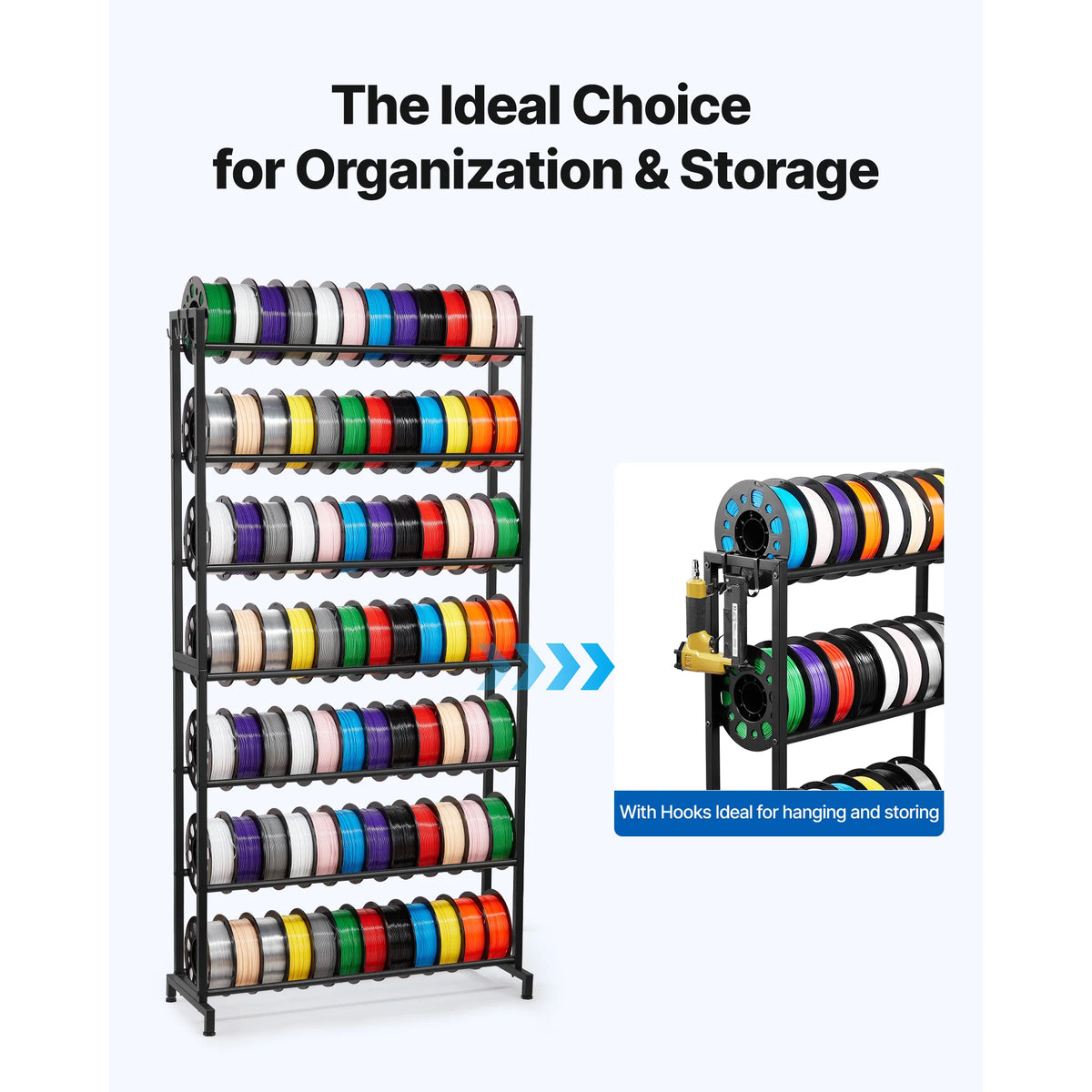 SucceBuy 5/7 Tier Filament Storage Rack for 3D Printers