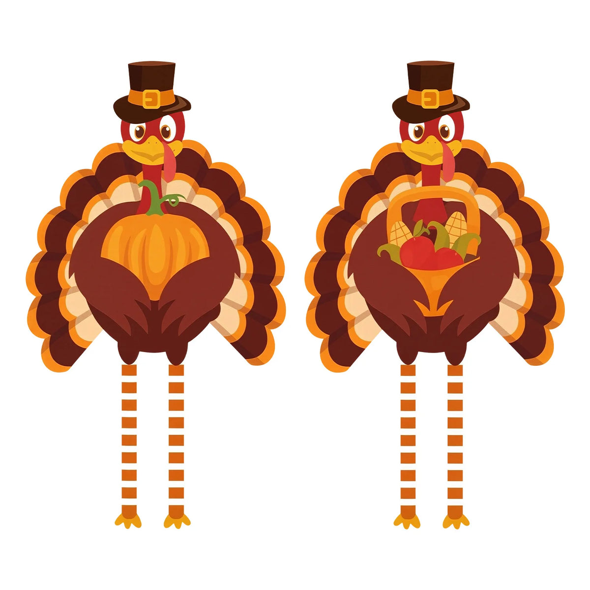 Thanksgiving Harvest Turkey Gate Banner Set
