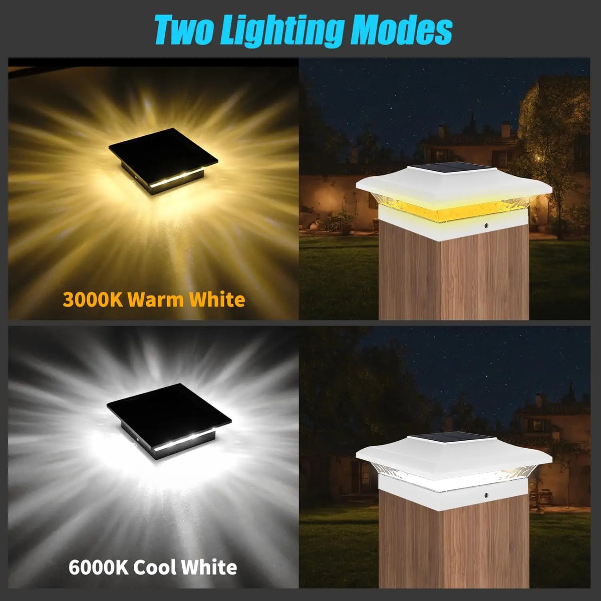 TSunrise Solar Post Light IP65 Waterproof Fence Posts