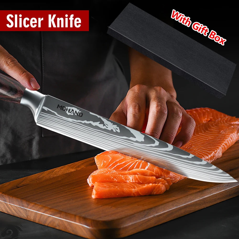 Zeng Japanese Damascus Steel Chef Knife