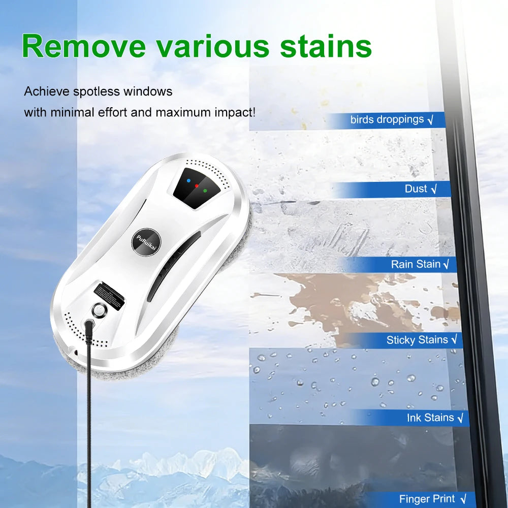 PuRuikai Window Cleaning Robot Vacuum