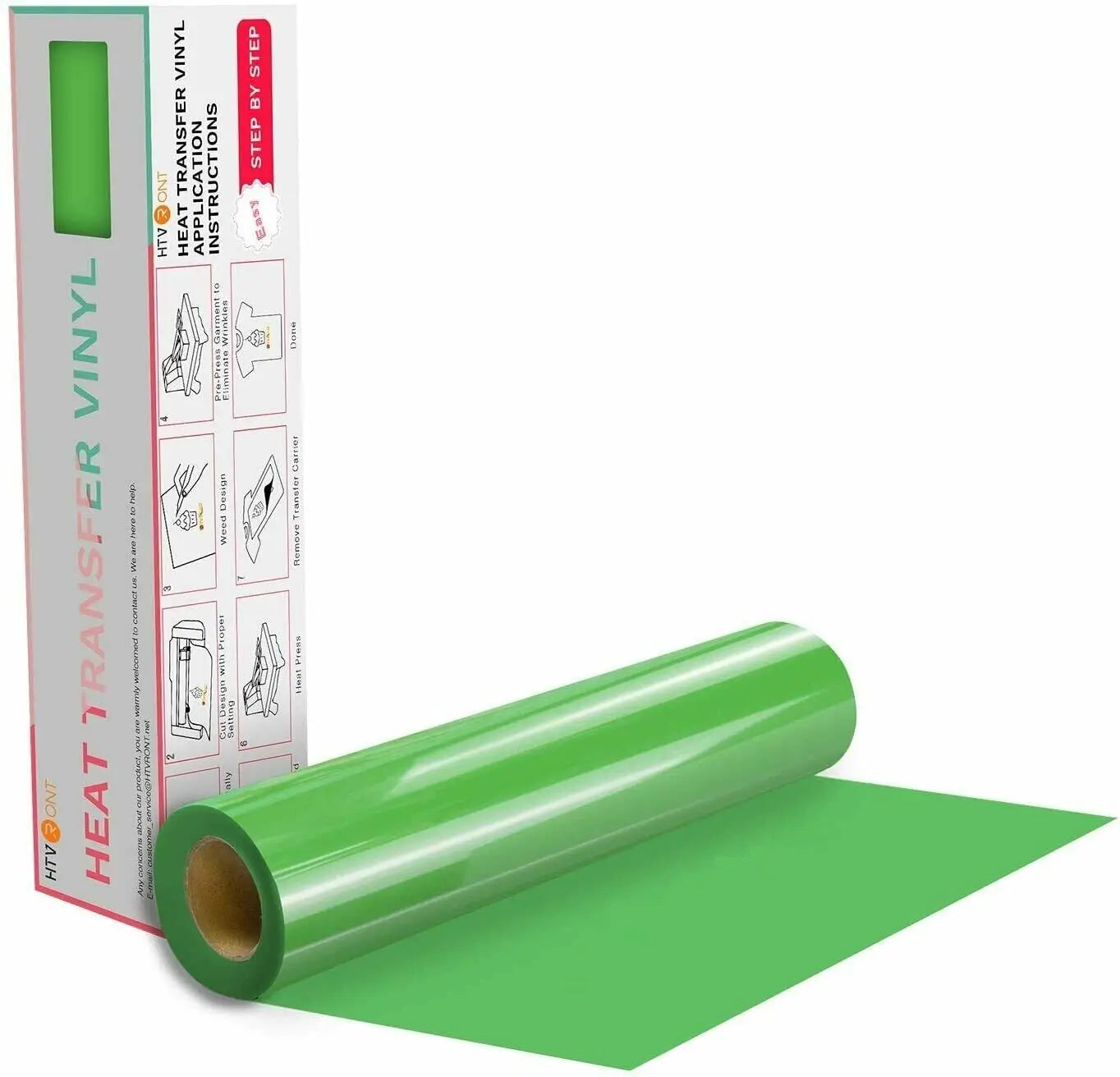 HTVRONT 12"X20ft/30x600cm Heat Transfer Vinyl Roll for T-shirt Garment Craft Heat Press DIY HTV Film For Printing Clothes Cricut