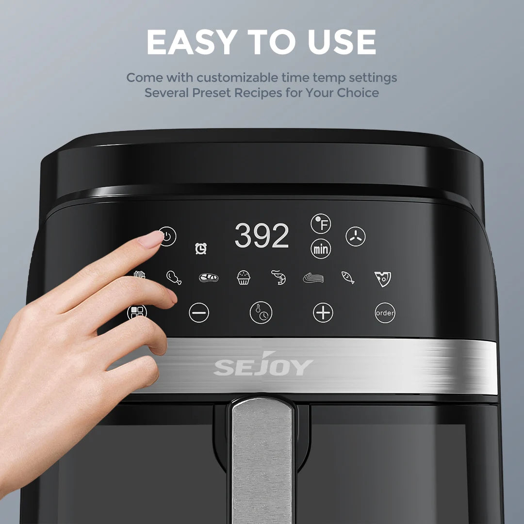 SEJOY 8 In 1 Air Fryer Oilless Cooker